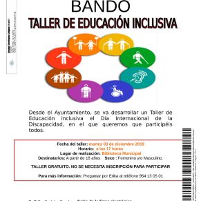 20191119_Publicación_Bando_bando taller educación incluisiva PDA 2019